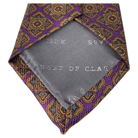 Robert Talbott best‎ of class tie purple geometric classic - Picture 2 of 5
